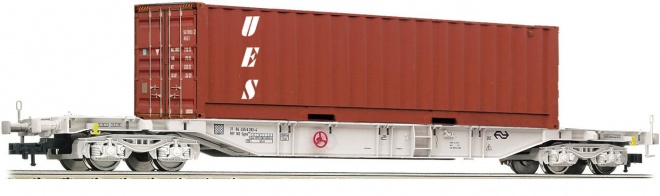 4 axle Flat car loaded with 40 container<br /><a href='images/pictures/Fleischmann/178763_c.jpg' target='_blank'>Full size image</a>